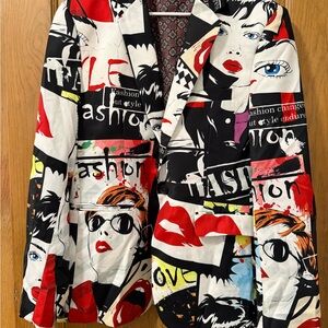 80’s Pop Art Graphic Print Men’s Jacket